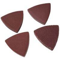 40pcs 80mm Hook And Loop Triangle Sandpaper Sanding Disc  60 120 180 240 Grit Fit 3-1/8 Inch Oscillating Multi Power Tool Power Sanders