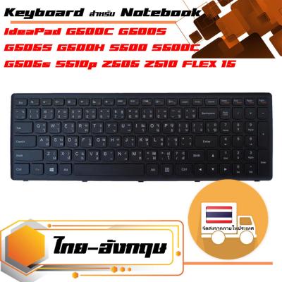 สินค้าคุณสมบัติเทียบเท่า คีย์บอร์ด เลอโนโว - Lenovo keyboard (ไทย-อังกฤษ) สำหรับรุ่น IdeaPad G500C G500S G505S G500H S500 S500C G505s S510p Z505 Z510 FLEX 15