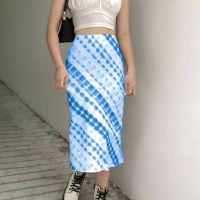 Harajuku Girl Fashion Midi Skirt Printed Vintage High Waist Skirts Women Streetwear