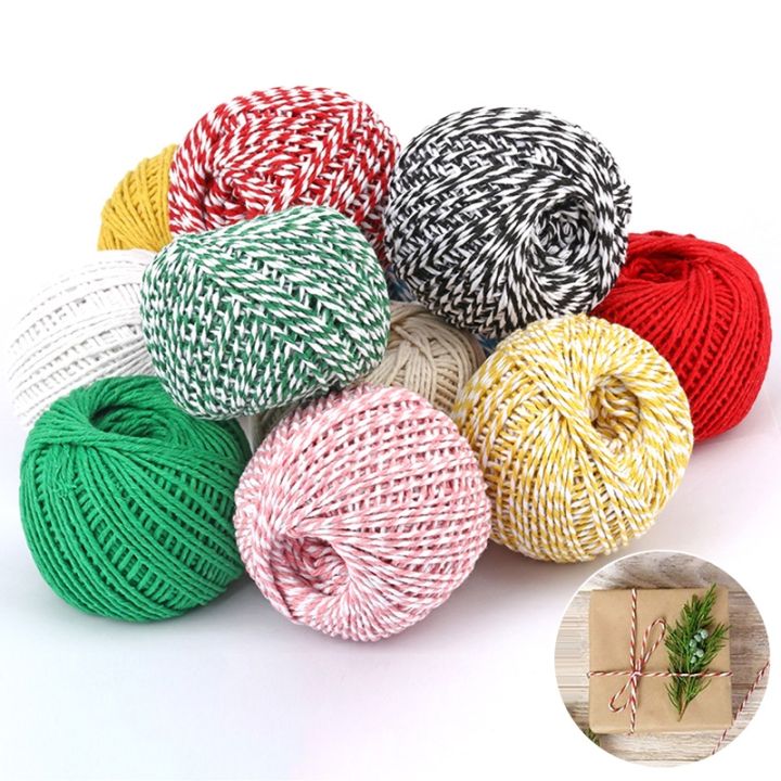 diy-handmade-cotton-thread-1-roll-75-meters-high-quality-rope-red-white-card-hanging-rope-gifts-packing-twine-string-cord