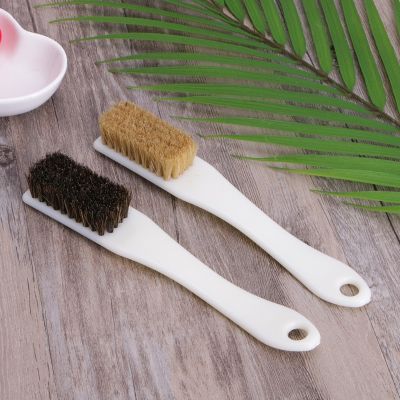 【LZ】 Long Handle Natural Boar Hair Brush for Car Interior Dashboard Housework Brushes Shoes Sofa Cleaning Polishing Brush