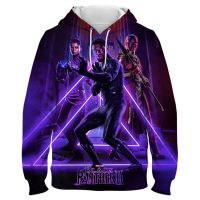 Sudadera con capucha para hombre y niña, con estampado 3D de Pantera Negra, Chadwick, Boseman, ropa de marca