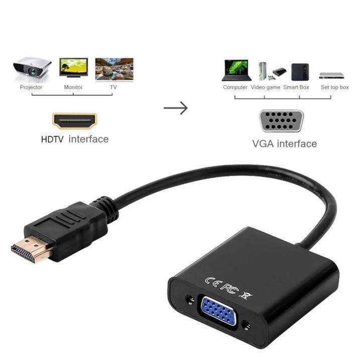 วิดีโอแปลงไปยังตัวแปลงวีจีเอ1080p-เข้าได้กับ-hdmi-แปลงชุบทองตัวผู้เป็นตัวเมีย