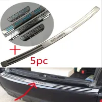 For Mitsubishi Outlander Rear Bumper Protector Sill Trunk Rear guard Tread Plate Trim Accessories 2009-2013 2014 2015 2016-2021