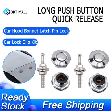 Universal Car Bumper Bonnet Lock Clip Snap Lock Stainless Steel & Steel  Bumber Klip Bumper Kereta