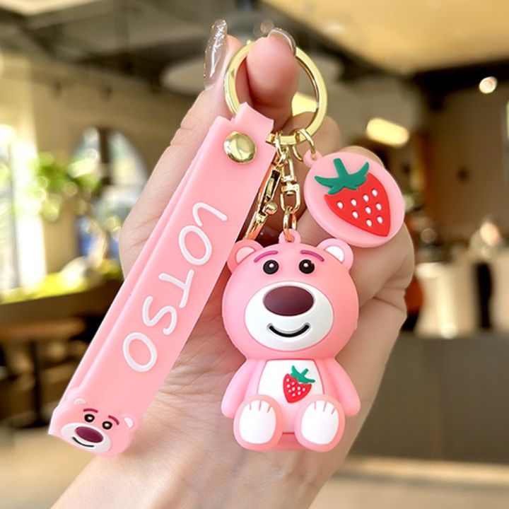 1pc Strawberry Shaped Fashionable Keychain Purse Accessory For Women