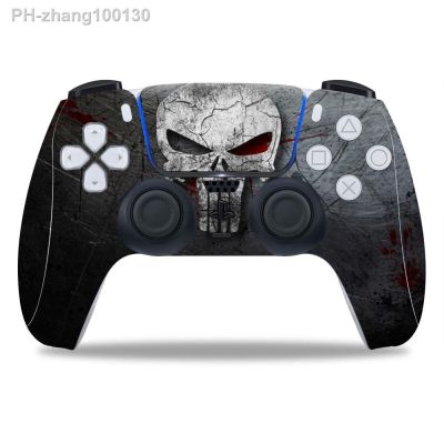 skulls Skin Sticker For PS5 Controllers Gameing Anti-slip Protection Cover Stickers For PS5 Console Case Skin 0039