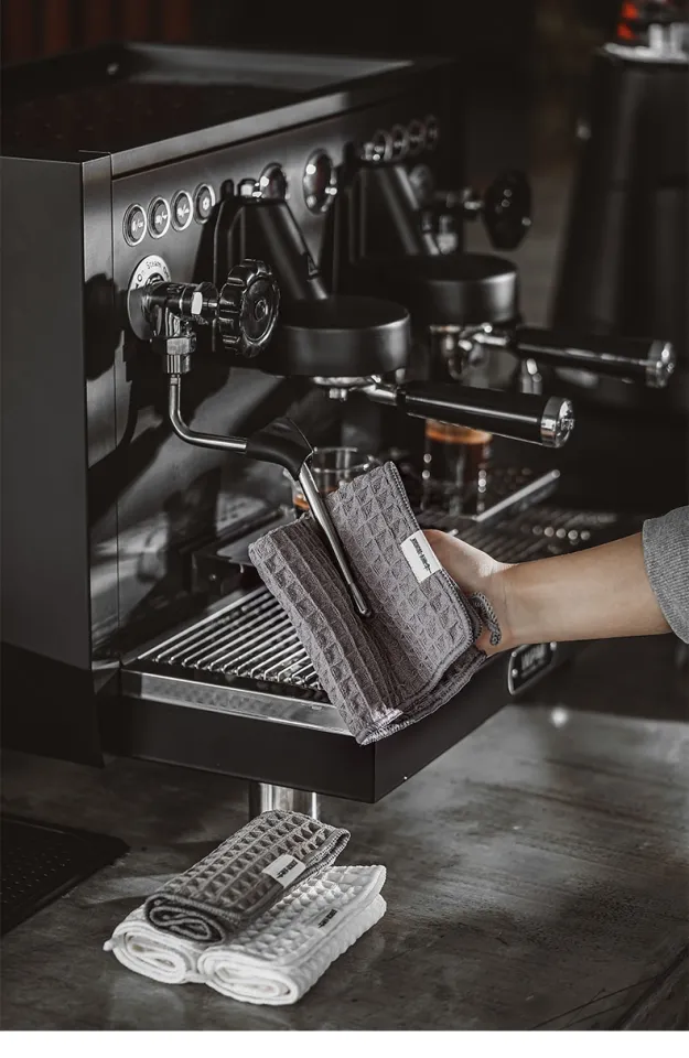 MHW-3BOMBER Coffee Bar Towel Square Cleaning Cloths Barista Micro Cloth 4  Pack Coffee Espresso Bar Tool Coffee Machine Cleaning Cloth Soft Barista