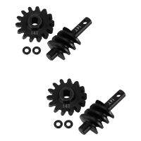 Axle Gear Overdrive Worm Differential Steel Gear for Axial SCX24 C10 JLU Gladiator 1/24 RC Track Vehicle, 2PCS