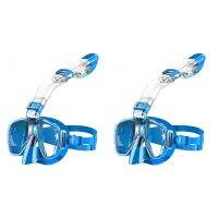 Snorkel Mask Foldable Diving Mask Set with Dry Top System and Camera Mount, Anti-Fog Professional Snorkeling Gear