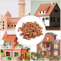 200 Pieces Mini Bricks for Landscaping Miniature Bricks Brick Wall Small Bricks for Garden Parts,1/35 Scale