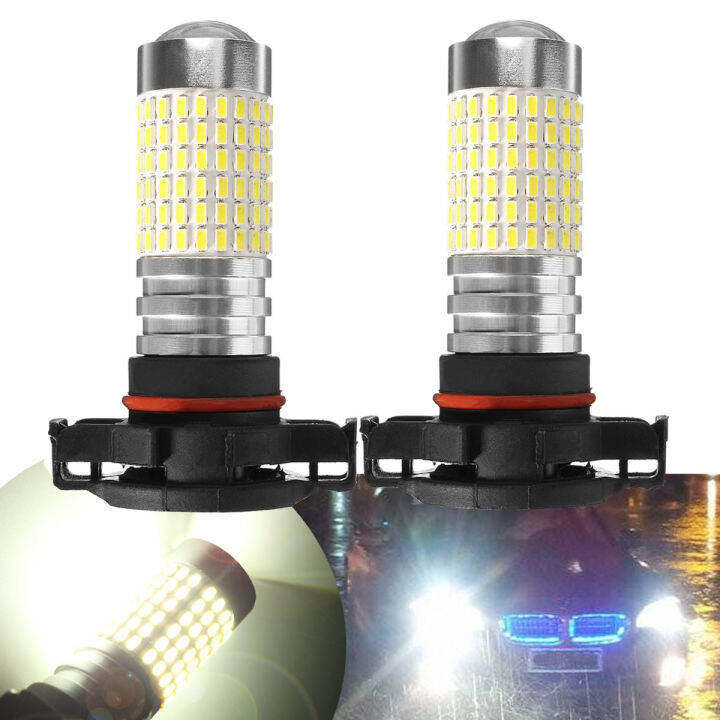 โคมไฟ-drl-lampu-jalan-ตอนกลางวัน5202-12v-24v-h16หลอดไฟสว่างจ้าไฟตัดหมอกไฟ-drl-led-3014-smd-รถบรรทุกสำหรับรถยนต์-suvs