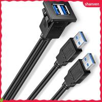 SHANXEN รถบรรทุก พร้อมหัวเข็มขัด สแควร์ แผงติดตั้งฟลัช แผงหน้าปัดรถยนต์ USB 3.0 สายต่อ