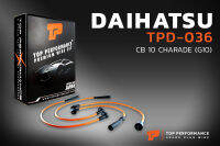 สายหัวเทียน DAIHATSU - CHARADE / CB10 / G10 ตรงรุ่น - TOP PERFORMANCE MADE IN JAPAN - TPD-036 - สายคอยล์ ไดฮัทสุ