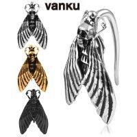 Vanku 2ชิ้นน้ำหนักหูกะโหลกซิเคด้าสำหรับหูกัดัดยืดเครื่องประดับสแตนเลส316อุโมงค์ที่เจาะร่างกาย