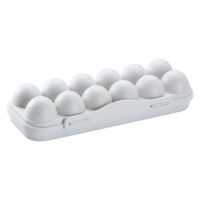 【SALE】 erhahmyca1989 ถาดใส่ไข่ตู้เย็นคอนเทนเนอร์12อาหารไข่สำหรับกล่องกันลมตู้เย็นกล่องเก็บของใส่ไข่