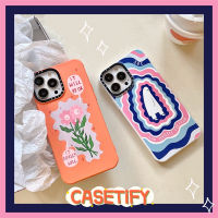 《KIKI》CASE.TIFY Creative ghost phone case for iphone 14 14plus 14pro 14promax 13 13pro 13promax High-end liquid silica gel material Creative 12 12pro 12promax 11 11promax Cute flower Graffiti x xr xsmax 7+ 8+ Soft New Design