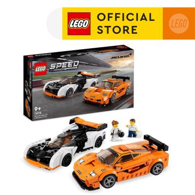 LEGO Speed Champions 76918 McLaren Solus GT &amp; McLaren F1 LM Building Toy Set (581 Pieces)