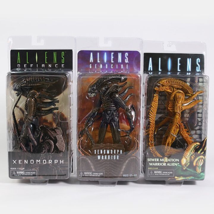 neca-aliens-defiance-xenomorph-นักรบท่อระบายน้ำการกลายพันธุ์นักรบคนต่างด้าว7-รูปการกระทำของสะสมของเล่นรุ่น