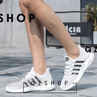 QZshop รองเท้าผ้าใบแฟชั่น เท่ห์ล้ำ? สวมใส่ได้ทุกเพศ ทุกวัย?ใส่วิ่งก็ได้ใส่เที่ยวก็เท่?นุ่มสบายเท้าระบายอากาศ❣️