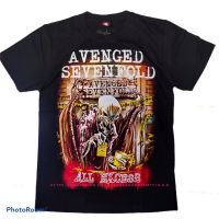 เสื้อยืดคอกลมเสื้อวง AVENGED SEVENFOLD เสื้อยืด A7X Avenged sevenfold S-5XL