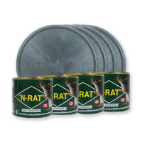 [พร้อมส่ง!!!] เอ็นแรท กาวถาดดักจับหนูสำเร็จรูป 1/2ปอนด์ x 4 กล่องN-Rat Glue For Trap Rat 1/2 Pound x 4