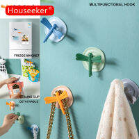 Houseeker ตะขอดูดรูปแมลงปอ,สติกเกอร์แม่เหล็กติดตู้เย็นที่แขวนผ้าขนหนูในห้องครัวประตูห้องน้ำ