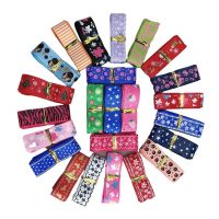 HL 5 Yards/20 Yards  5/8" 15MM  Mixed Style Printed Grosgrain Ribbon Wedding Party Decorations DIY Crafts Box Packing Belt Gift Wrapping  Bags