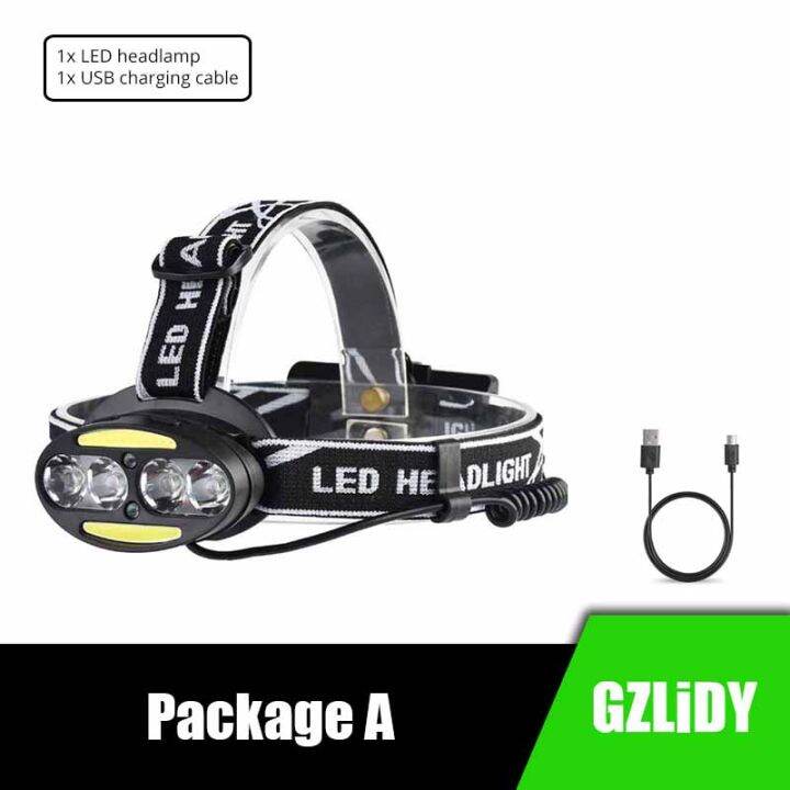 super-bright-led-headlamp-4-x-t6-2-x-cob-2-x-red-led-waterproof-led-headlight-7-lighting-modes-with-batteries-charger