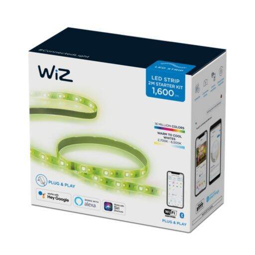 ชุดไฟเส้น-led-wiz-starterkit-lightstrip-2m-rgb-ยาว-2-เมตร-ปรับสีสันได้16-ล้านสี