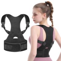 AOLIKES Adjustable Posture Corrector Corset Back Brace Back Belt Lumbar Support Straight Corrector for Men Women S-XXL