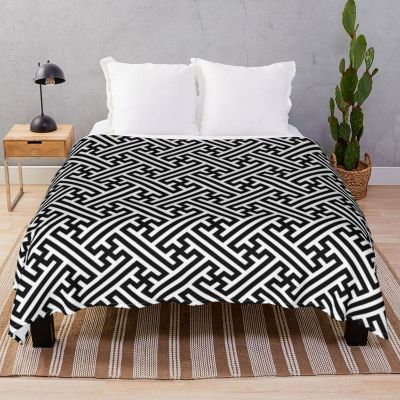 【CW】◐◕◐  Sayagata Blankets Fleece Print Multi-function Throw Blanket for Bed Sofa Office