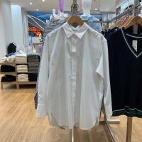 ♠♙Uniqlo เสื้อเชิ้ตมีลายผ้าฝ้ายฤดูใบไม้ร่วงสำหรับผู้หญิง E453278เสื้อเชิ้ตลำลองแขนยาว/453279/453401/451094