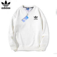 AdidasˉNEW ใหม่คลาสสิกขนแกะฤดูหนาวที่อบอุ่น Hoodies เสื้อคอปกรอบปักโลโก้กับผู้ชายและผู้หญิงคู่แฟชั่นเดิมด้านบนชุดพ่อแม่และลูกTH