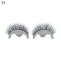 AWEI1 1คู่ขนตาปลอม Reusable Soft สวยความโค้งแต่งหน้านามสกุล Eye Lashes สำหรับปาร์ตี้เต้นรำขนตากาวแต่งหน้า