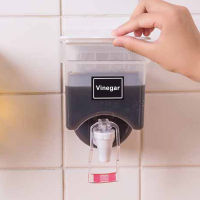 【cw】700ml Capacity Wall-Mounted Seasoning Oil Bottle Kitchen Hanging Soy Sauce Bottle Container With Label Tap Kitchen Tools 【hot】