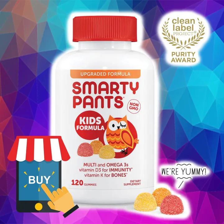 Smarty Pants Kids Complete Daily Gummy Multivitamins 120 Gummies ...