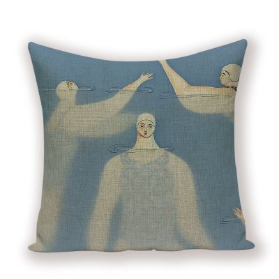 Cartoon Cushion Cases Portrait Decorative Cushions Decor Home Pillows Ocean Linen Pillowcase Linen Quality Living Room Cojin