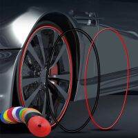 ✤ 8M/ Roll Rimblades Car Vehicle Color Wheel Rims Protectors Decor Strip Tire Guard Line Rubber Moulding Trim Car Accessories