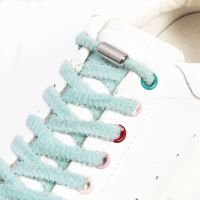 Plush No Tie Shoe laces Flat Elastic Laces without ties Shoelaces for Sneakers Kids Adult Quick Shoe lace Rubber Band Shoestring