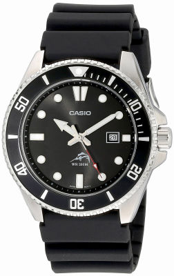 Casio Mens MDV106-1AV 200M Duro Analog Watch, Black