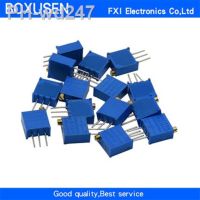 15valuesX1pcs 15pcs 100ohm-2Mohm 0.5w 3296 3296w Variable Resistors MultiTurn trimmer adjustable precision Potentiometer kit