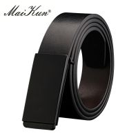 Maikun Belts for Men High Quality Smooth Buckle Synthetic Leather Male Belt Fashionable Men Belt for Jeans Belts
