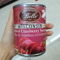 สินค้าเข้าใหม่ ? ซอสแครนเบอร์รี่ สำหรับราดหน้าอาหาร Mississippi Belle Jellied Cranberry Sauce 397g.?