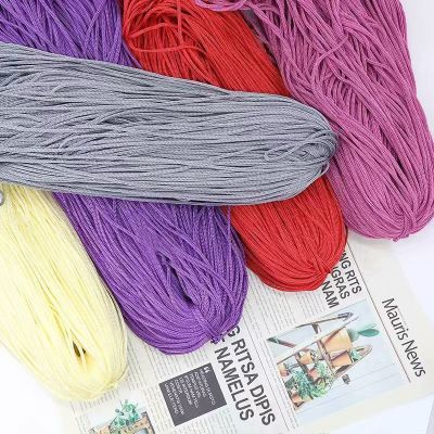 【CW】 200g/Lot 3mm Color Cord Thread Crochet Hollow Macrame Hand-Woven Braided Handicrafts/Shoes
