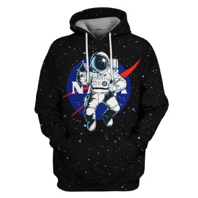 ใหม่ hoodies นักบินอวกาศที่พิมพ์ 3 มิติ