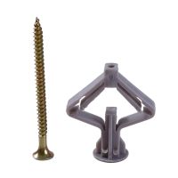 【CW】 Plug Plastic Expansion Anchor Bolt Pipe Tube Nylon Toggle With Screws Plasterboard Wall Aircraft Accessories