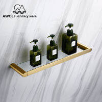 Bathroom Accessories Brushed Gold Stainless Steel Bathroom Hardware Toilet Paper Holder Towel bar AZ5127