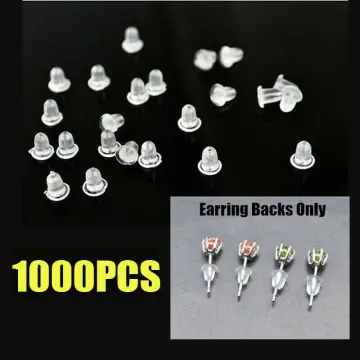 50 Pcs Earstud Padded Soft Earring Back Tiny Accessories Earrings