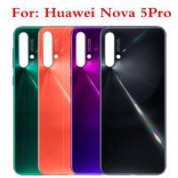 สำหรับ Huawei Nova 5 Pro ฝาครอบแบตเตอรี่ฝาหลังสำหรับ Huawei Nova 5 Pro 6.39นิ้วโทรศัพท์มือถือ